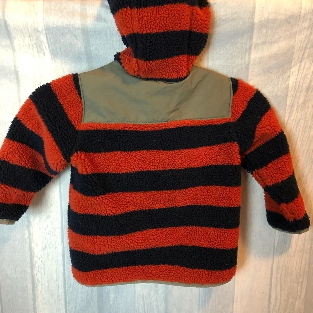 Hanna Andersson Boys Jacket Fleece Hooded Zip Up